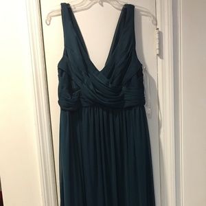 David's Bridal Cowl Back Dress